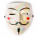 Maska karnevalová - Anonymous V ako Vendetta - perleťová 